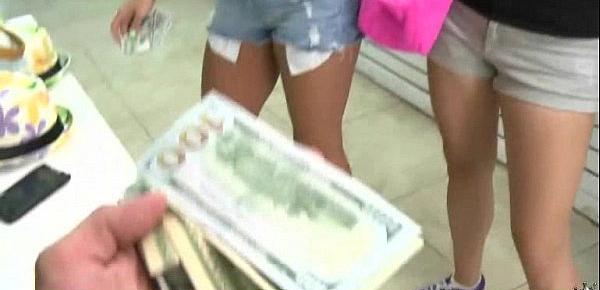  Amateur girl accepts cash for sex from stranger 24